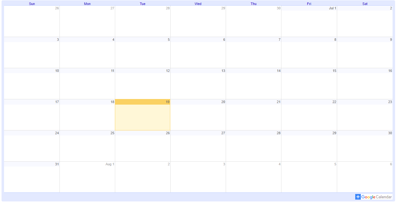 Google Calender